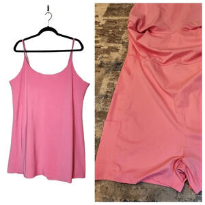 XXLT Abercrombie & Fitch Pink Active Dress With Shorts Women's Size XXL Tall